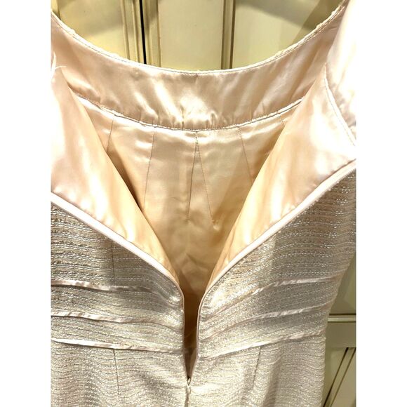 Tahari Cream/Gold Cocktail Dress - Size 6 - NWT - Picture 7 of 9